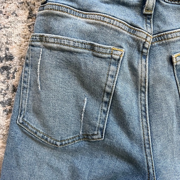 Boyish Mikey High Rise Wide Leg Medium Wash Distressed Jeans | Size 26 - Picture 13 of 16